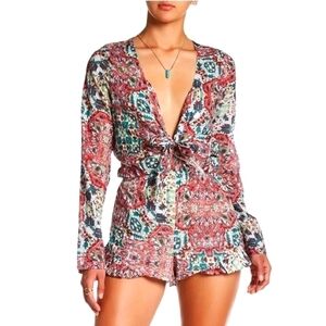 Raga sunset gold romper rose medium NWT